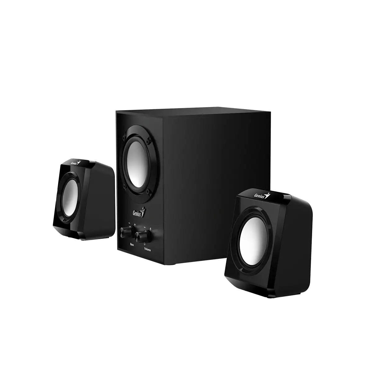 Parlante 2.1 Genius SW-2.1 300 2 satelites con subwoofer Negro 10W RMS