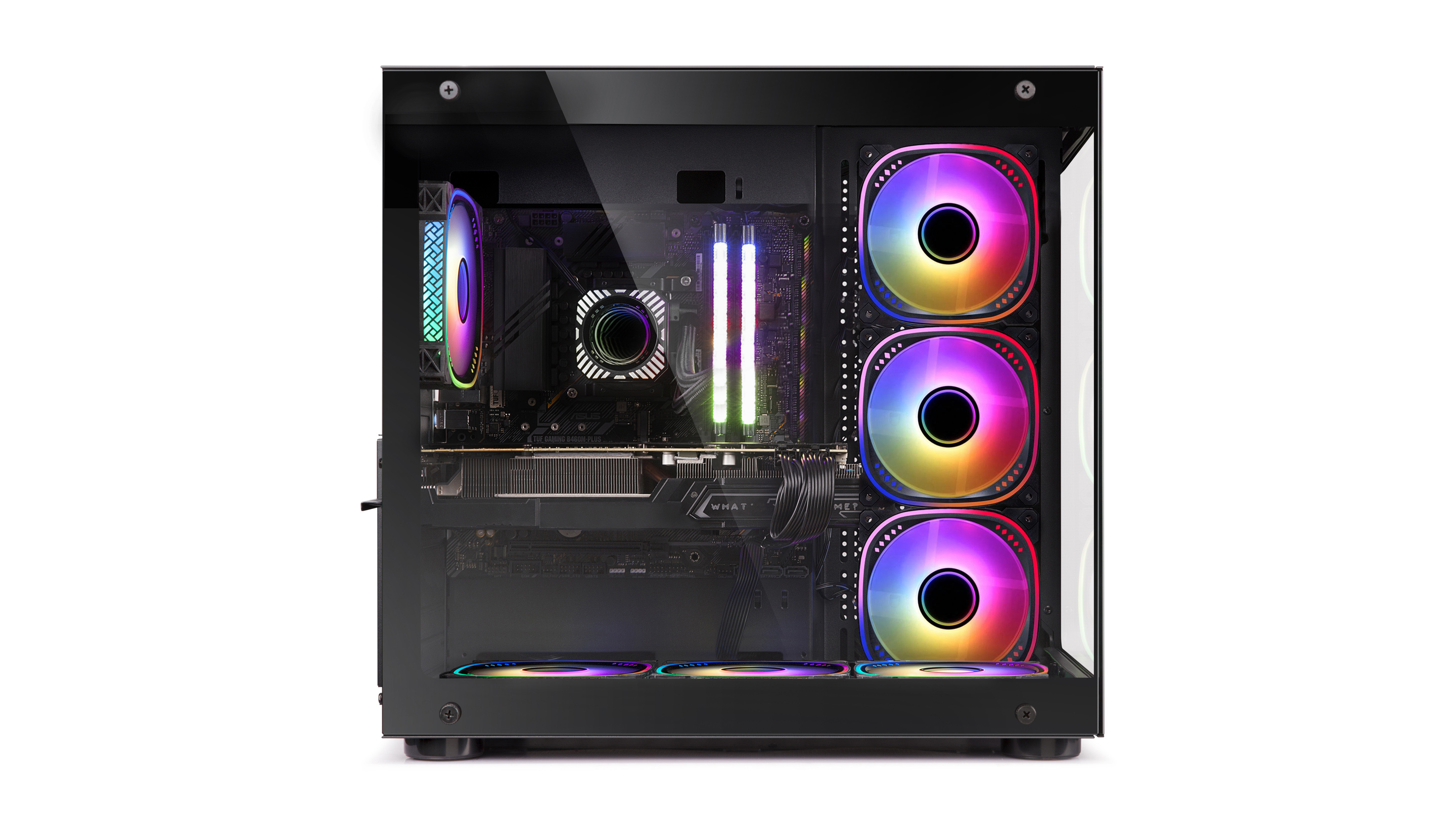 Gabinete Sentey A40 7 fanes ARGB Vidrio templado lateral y frontal y Control Remoto