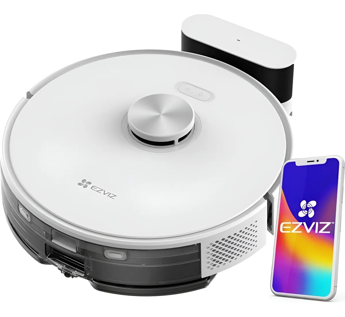 Robot aspiradora trapeadora barre friega Ezviz RE5 Wifi Blanca