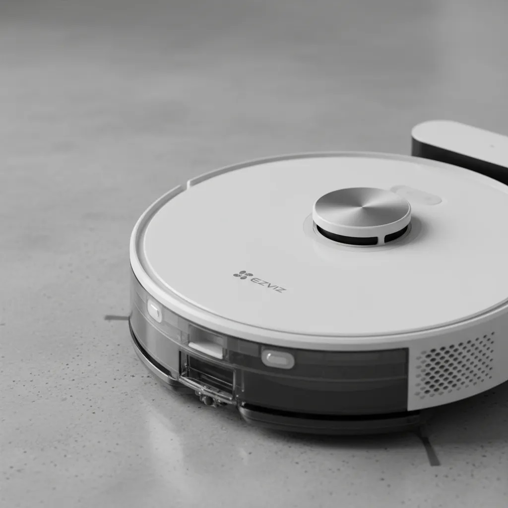 Robot aspiradora trapeadora barre friega Ezviz RE5 Wifi Blanca