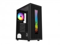 Gabinete Raptor Vortex Vidrio Templado y 1 Fan RGB