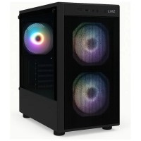 Gabinete LNZ M11 3 Fan FRGB Vidrio templado lateral y Frente Mesh