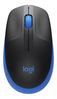 Mouse Inalambrico Logitech M190 Full Size Negro y Azul