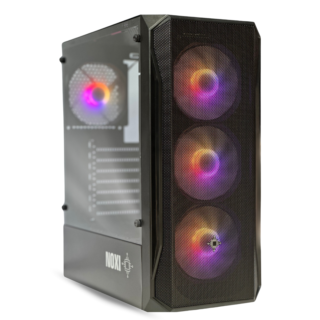 GABINETE NOXI GAMING HIKA + X4 FAN RGB