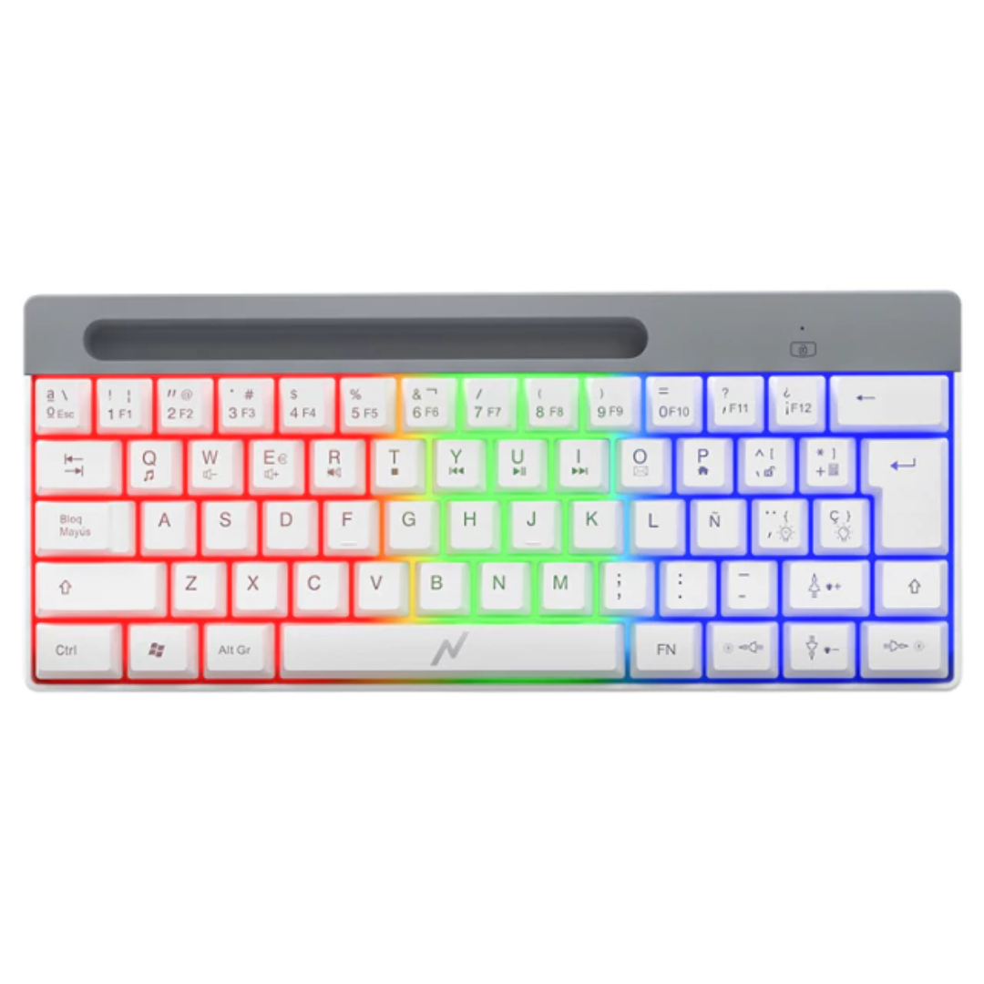 Combo Noganet Teclado + Mouse Gamer Rgb Blanco