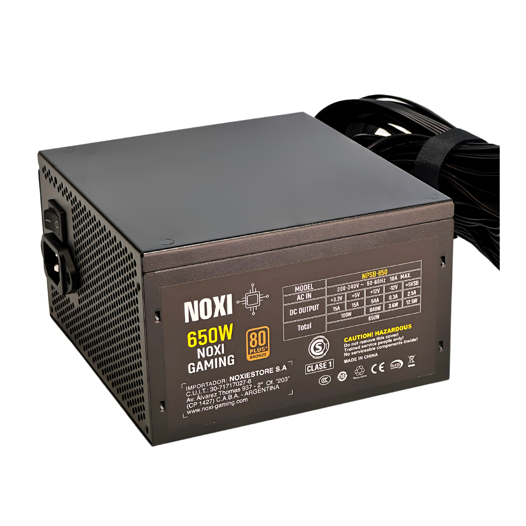 FUENTE NOXI GAMING 650W BRONCE