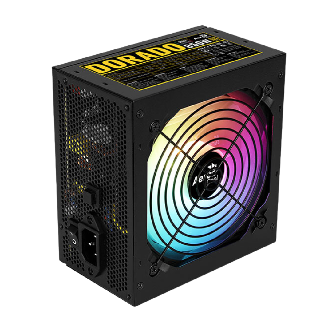 Fuente Aerocool Dorado 850w 80 Plus Gold (argb. Apfc. Full Range)