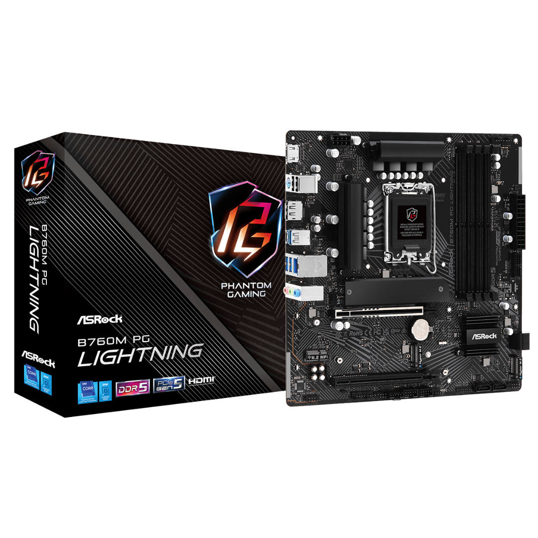 Mother Asrock B760m Pg Lightning Lga1700 Ddr5