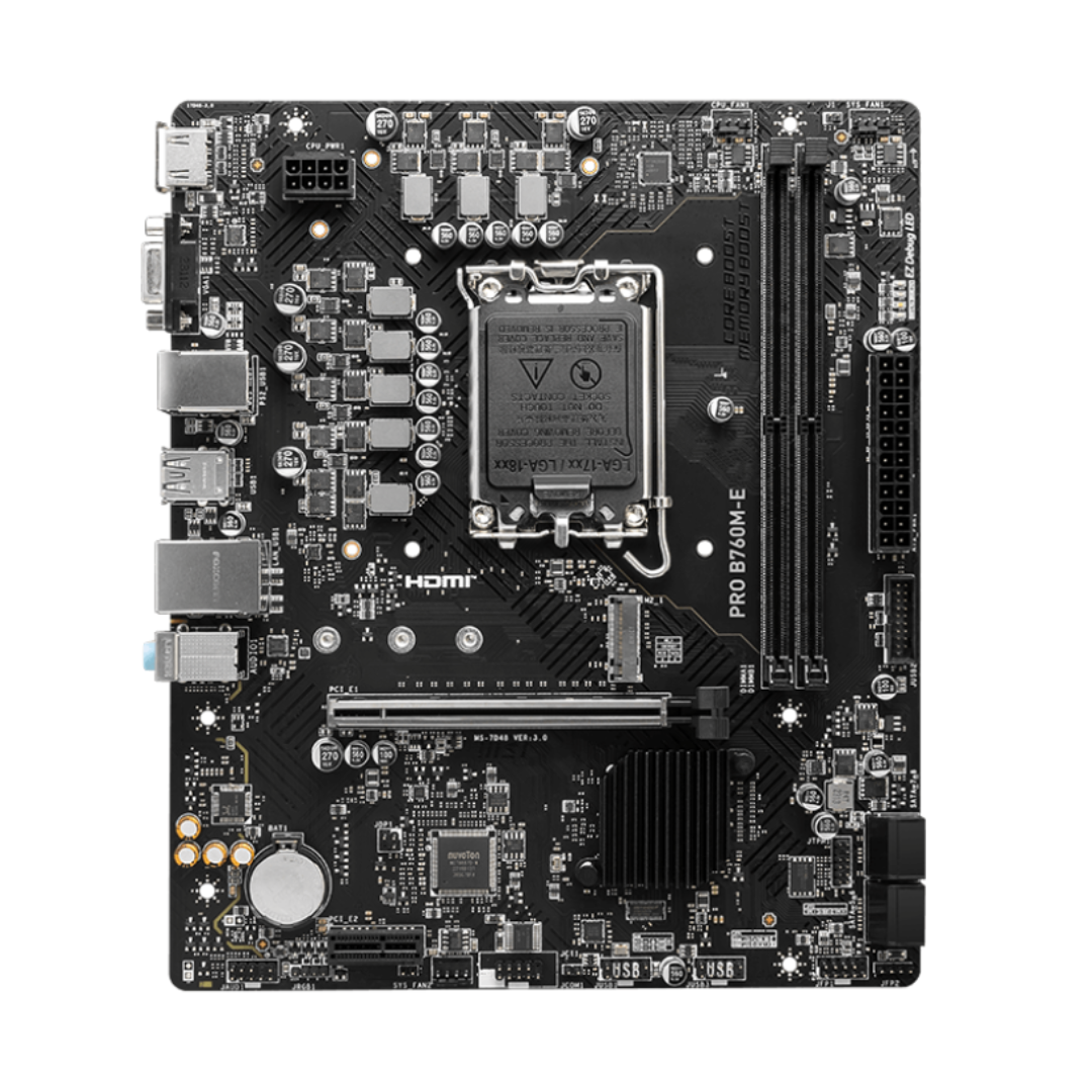 Mother Msi Pro B760m-e Ddr5 Lga1700