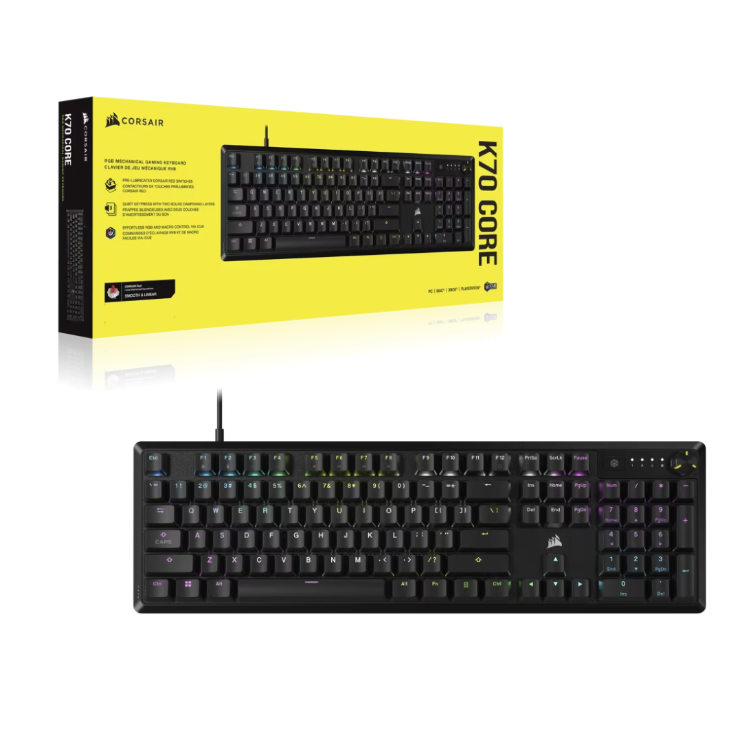 Teclado Corsair K70 Rgb Core Mecanico