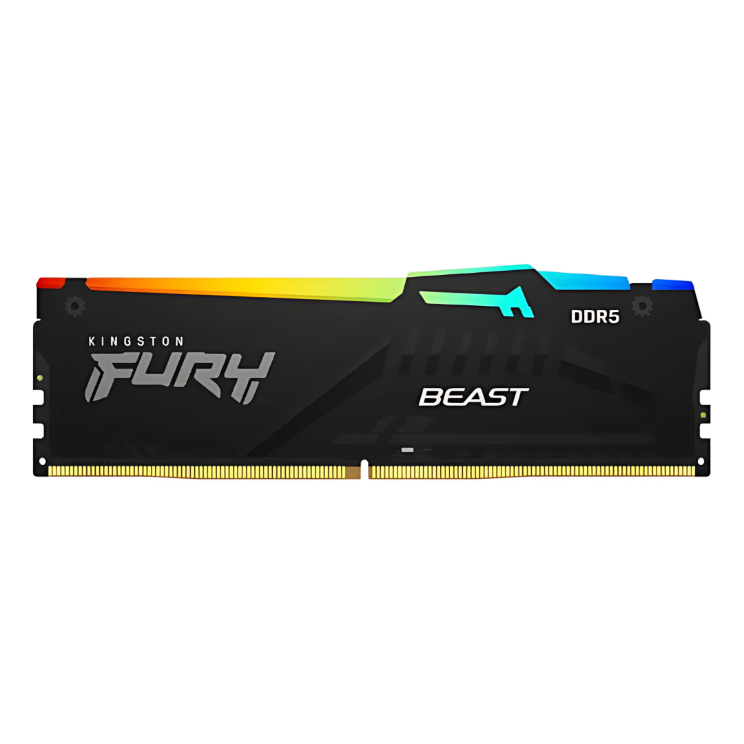 MEMORIA RAM 16GB DDR5 KINGSTON FURY BEAST RGB 5200MHZ