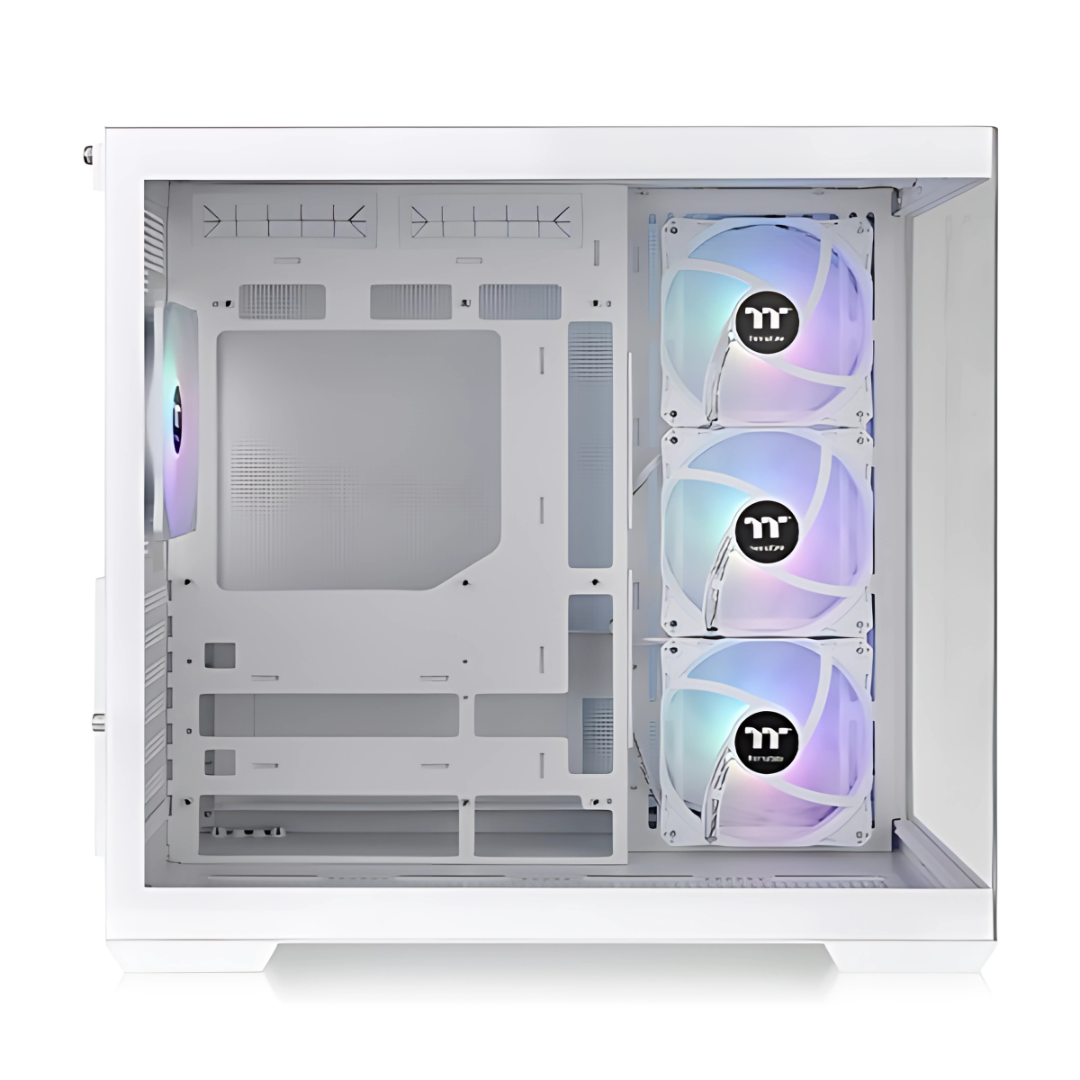 Gabinete Tt View 380 Mid-tower Tg X2 Fan Argb X4 Snow White