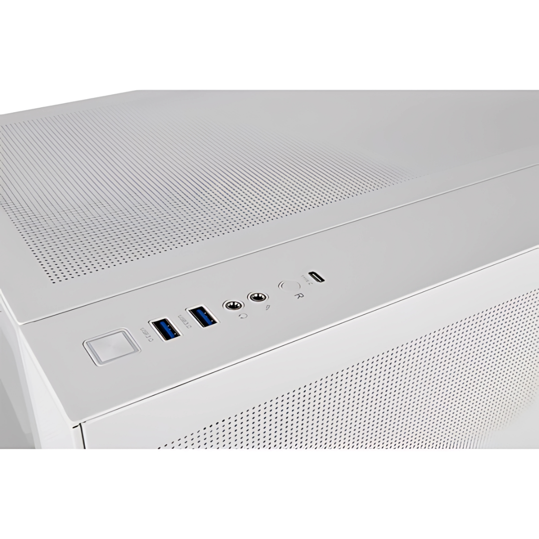 Gabinete Tt View 380 Mid-tower Tg X2 Fan Argb X4 Snow White