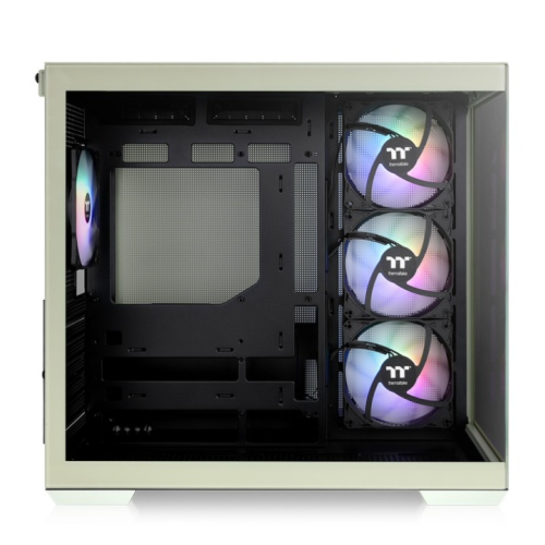 Gabinete Tt View 380 Mid-tower Tg X2 Fan Argb X4 Matcha Green