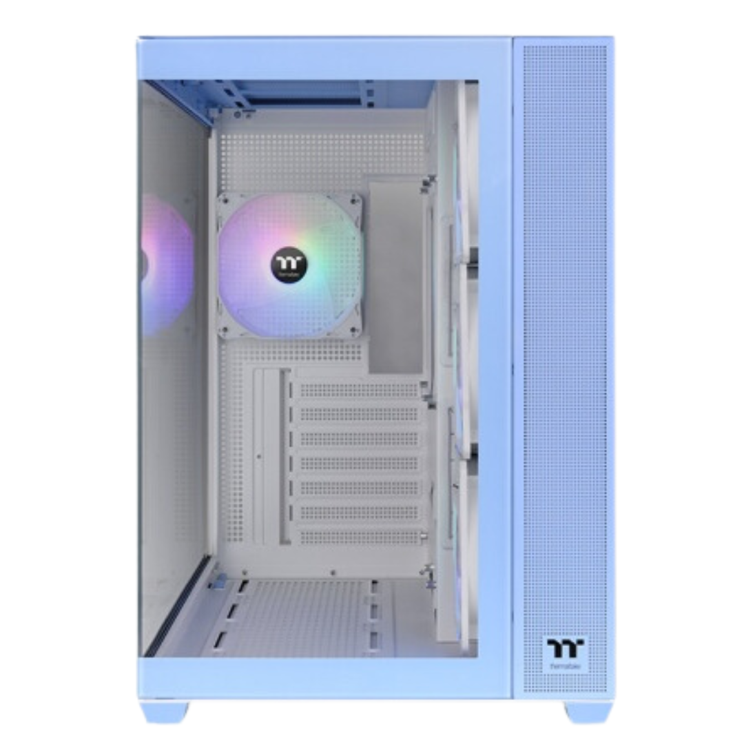 Gabinete Tt View 380 Mid-tower Tg X2 Fan Argb X4 Hydrangea Blue