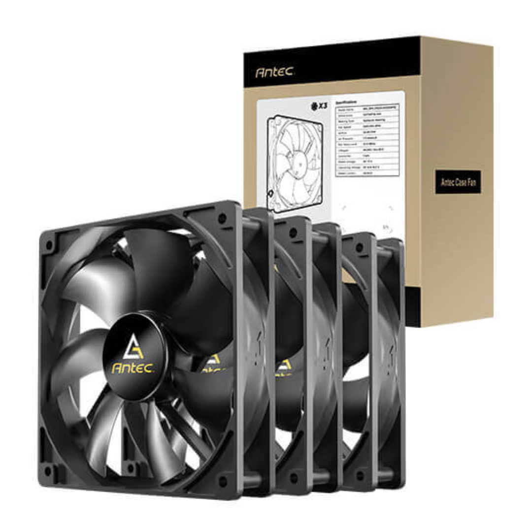 Cooler Antec N12  120mm  - 3 Unidades + Splitter 3-1