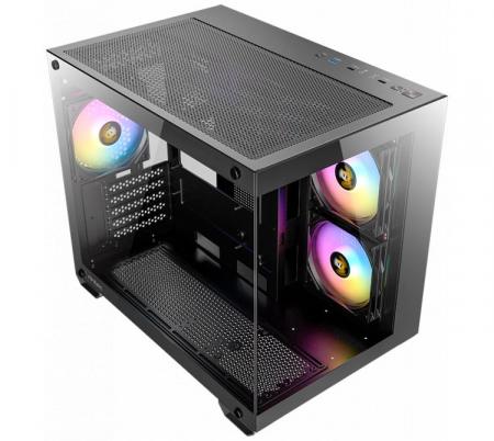 GABINETE GAMER ANTEC CX600M RGB BLACK 3X120MM RGB