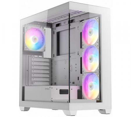 GABINETE GAMER ANTEC CX300 RGB ELITE WHITE 4X120MM RGB