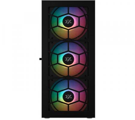 GABINETE GAMER XYZ MAVERICK BLACK 6X120MM ARGB