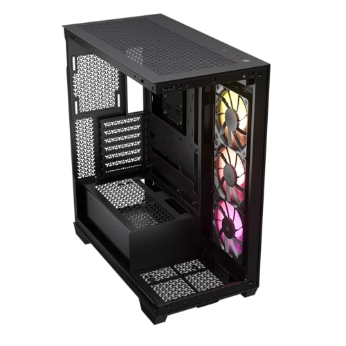 GABINETE GAMER CORSAIR 3500X MID TOWER TG ARGB FAN X3 BLACK