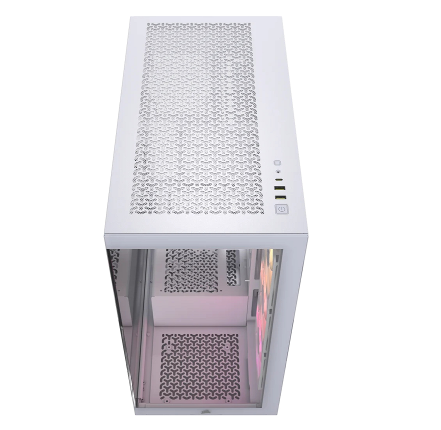 GABINETE GAMER CORSAIR 3500X MID-TOWER TG ARGB FAN X3 WHITE