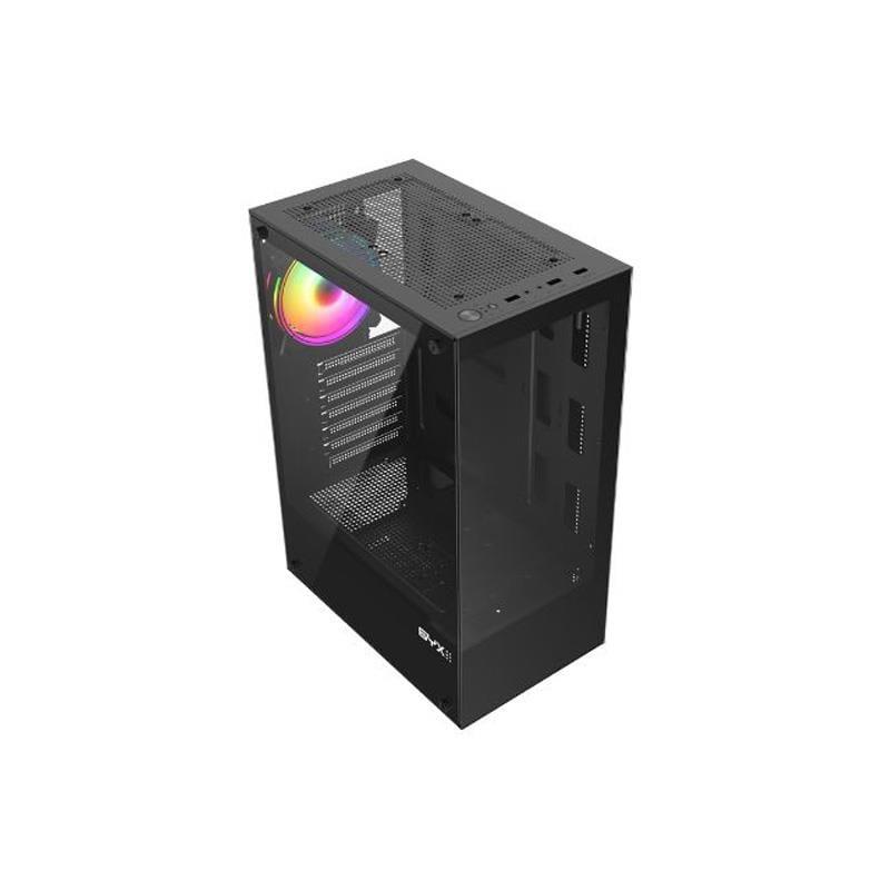  GABINETE GAMER SYX EQS 11 BLACK 1X FAN ARGB ATX 