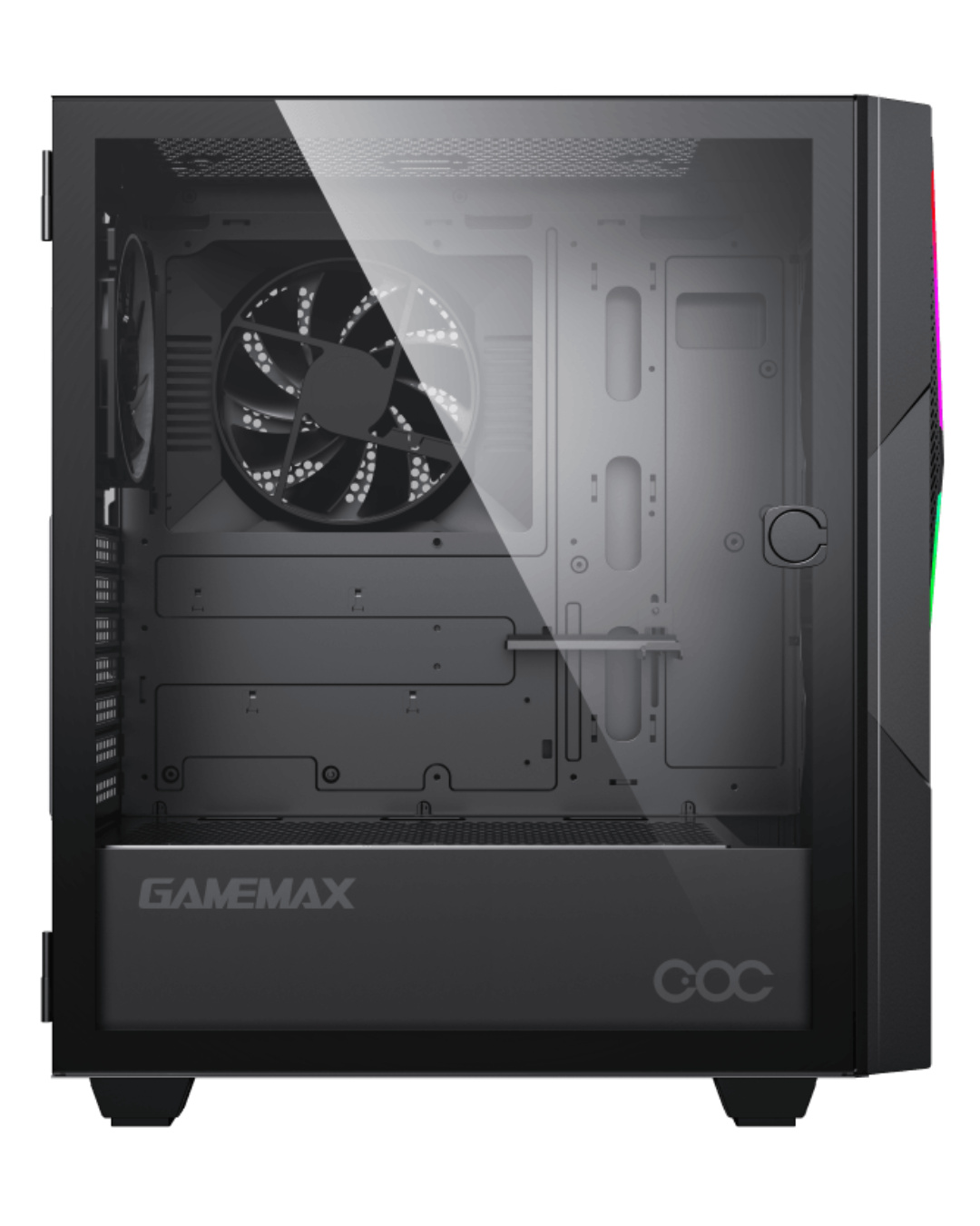 GABINETE GAMER GAMEMAX TYPHOON COC 2XFAN ARGB E-ATX