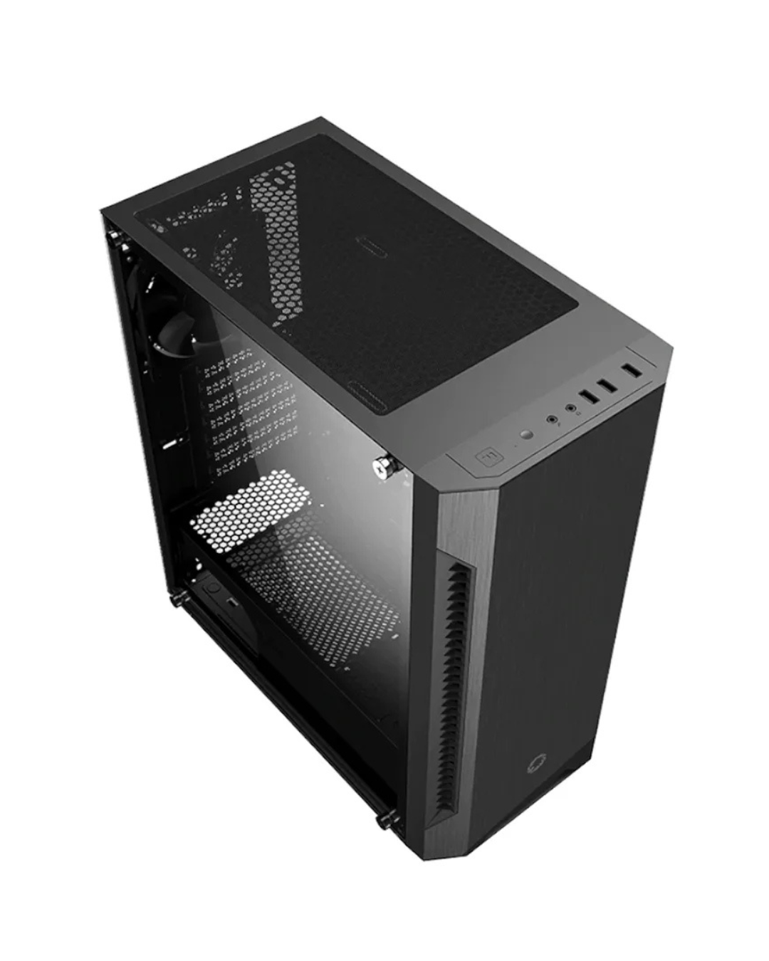 GABINETE GAMER GAMEMAX FORTRESS TG 3XFAN ATX