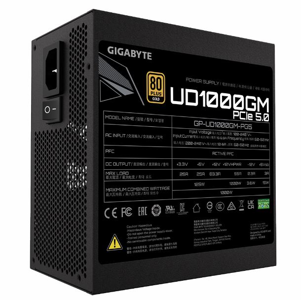 FUENTE GIGABYTE UD1000GM 80P GOLD MODULAR PG5