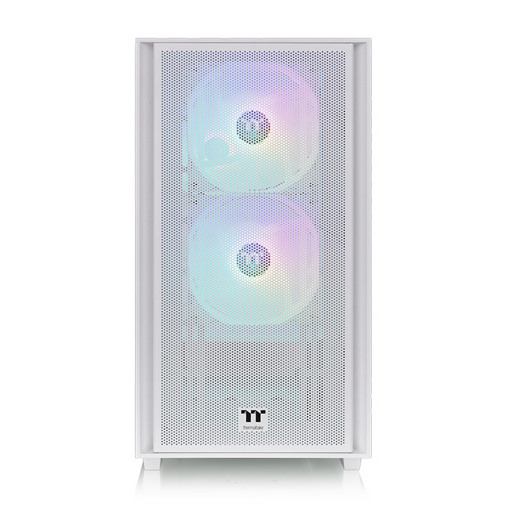 GABINETE GAMER THERMALTAKE H16 M-TOWER FAN ARGB X3 SNOW WHITE C/FUENTE 650W 80PLUS BRONZE 