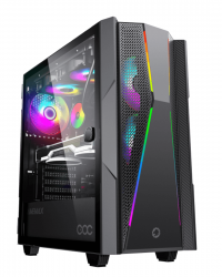 GABINETE GAMER GAMEMAX TYPHOON COC 2XFAN ARGB E-ATX