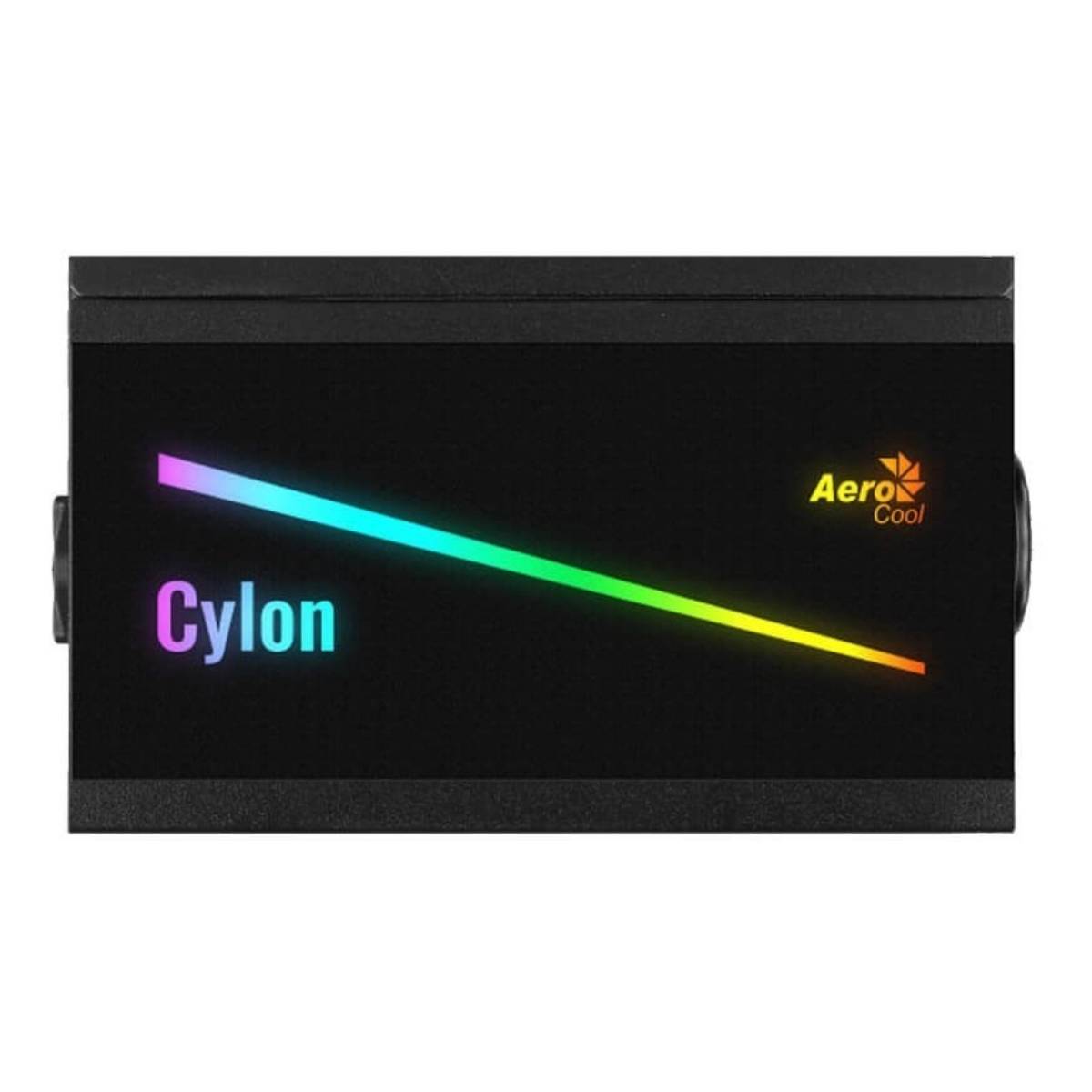 Fuente Aerocool Cylon Full Range RGB 700w 80 Plus Bronce