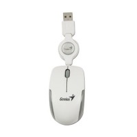 MOUSE GENIUS MICROTRAVELER RETRACTIL BLANCO