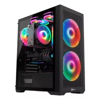 GABINETE FORMULA V AIR POWER G5 DUO BLACK - INCLUYE 3 FANS RGB