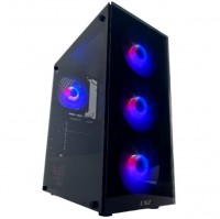 GABINETE LNZ Y10 4 COOLERS ARGB + FILTRO ANTI POLVO.