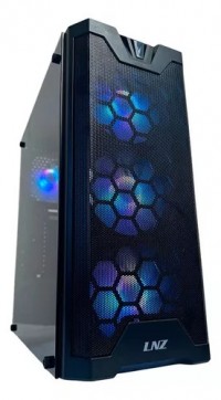 GABINETE LNZ Y11 4 COOLERS ARGB + FILTRO ANTI POLVO.