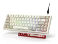 TECLADO MECANICO 60 WOMIER VK-66 65% RETRO GREY.