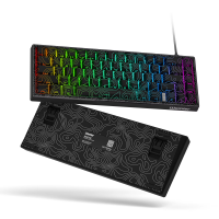 TECLADO MECANICO 60 WOMIER M68HE V2 65% BLACK