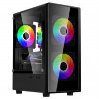 GABINETE LNZ M10 3 COOLERS F-RGB + FILTRO ANTI POLVO