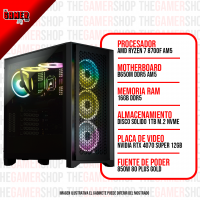 PC GAMER  AMD RYZEN 7 8700F AM5 - 16GB DDR5 - 1TB M.2 - RTX 4070 SUPER 12GB  N250 + WINDOWS11