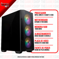 PC GAMER  INTEL I5 12400F - 16GB - 480GB - RTX 4060 8GB  N120 + WINDOWS11