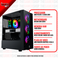 PC GAMER  RYZEN 3 3200G - 16GB - 240GB  N240 + WINDOWS11