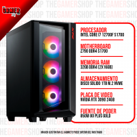 PC GAMER  INTEL CORE I7 12700F - 32GB - 1TB M.2 - RTX 3090 24GB  N140 + WINDOWS11
