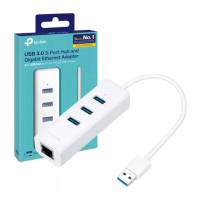 TP - LINK UE330 ADAPTADOR USB 3.0 A ETHERNET GIGABIT RJ45 + MINIHUB