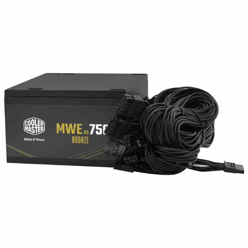 Fuente PC Certificada COOLER MASTER 750W BR MWE BRONZE 750W V3