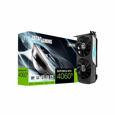 Placa De Video Nvidia ZOTAC RTX 4060TI 8GB RTX 4060TI 8GB TWIN EDGE