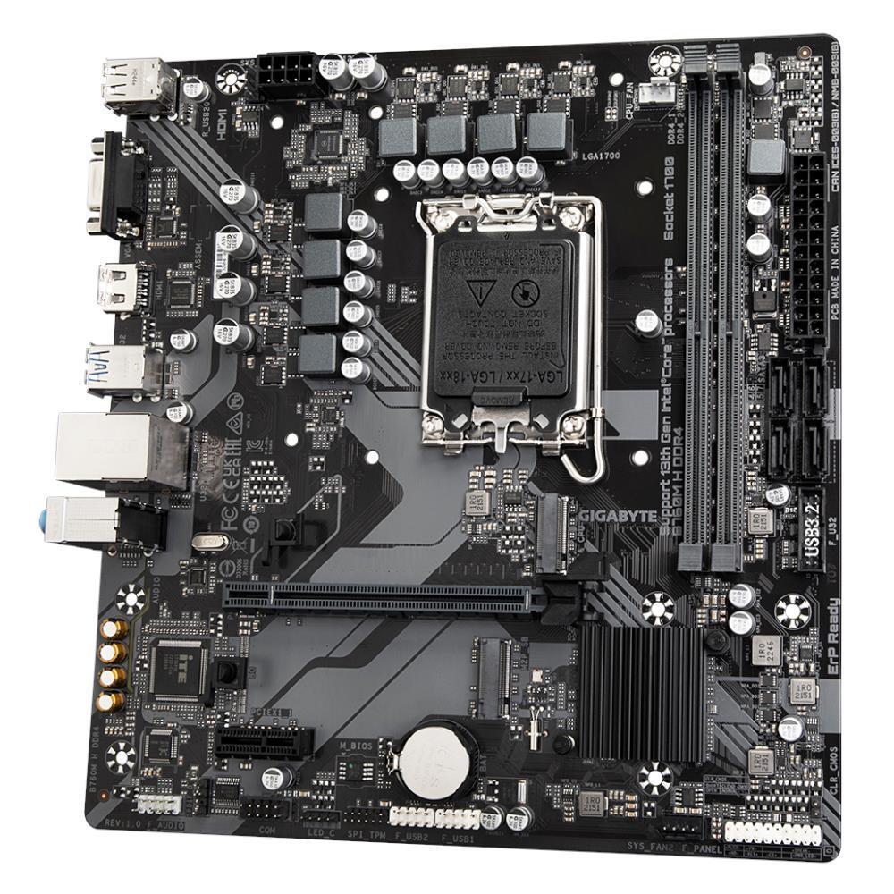 Motherboard Intel GIGABYTE B760M H DDR4 LGA1700 B760M H