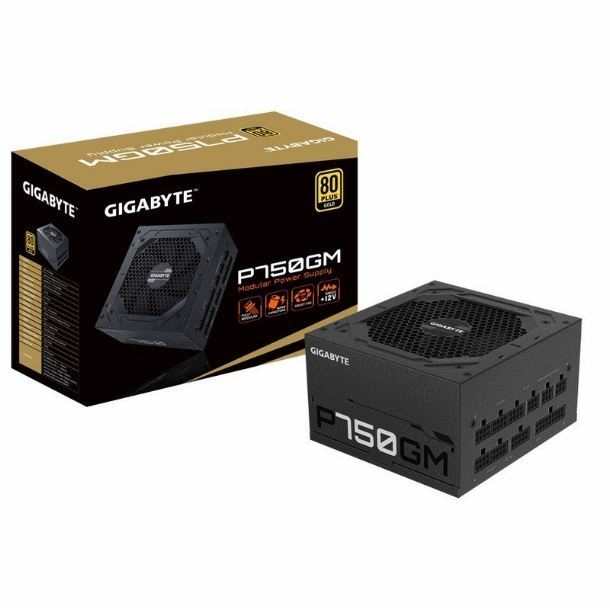 Fuente PC Certificada GIGABYTE 750W GOLD 750W 80PLUS GOLD MODULAR