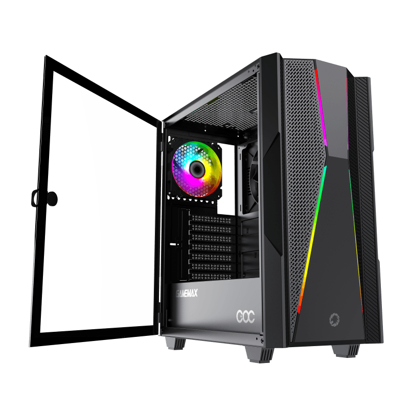 Gabinete Gamer GABEMAX TYPHOON COC 2FAN TYPHOON 2FAN ARGB