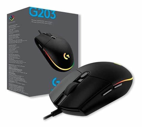 Perifericos Mouse Gamer LOGITECH MOUSE G203 G203 Black